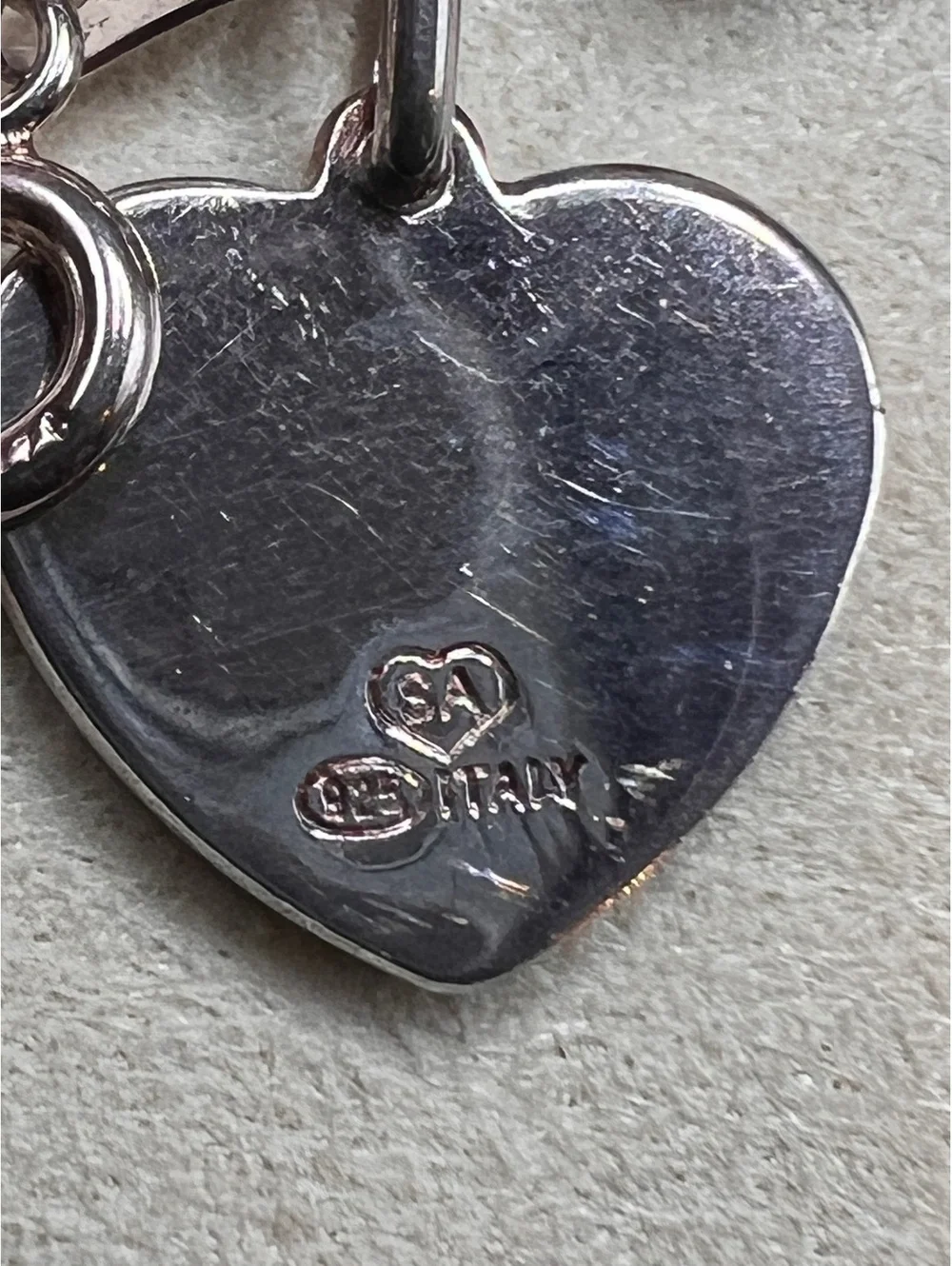 Charm Bracelet Teddy Bunny Heart Stefani Argento 925 Italy Sterling Silver
